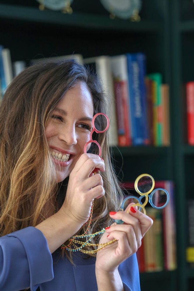 Glasses - Round Lorgnettes - FLIPPAN' LOOK