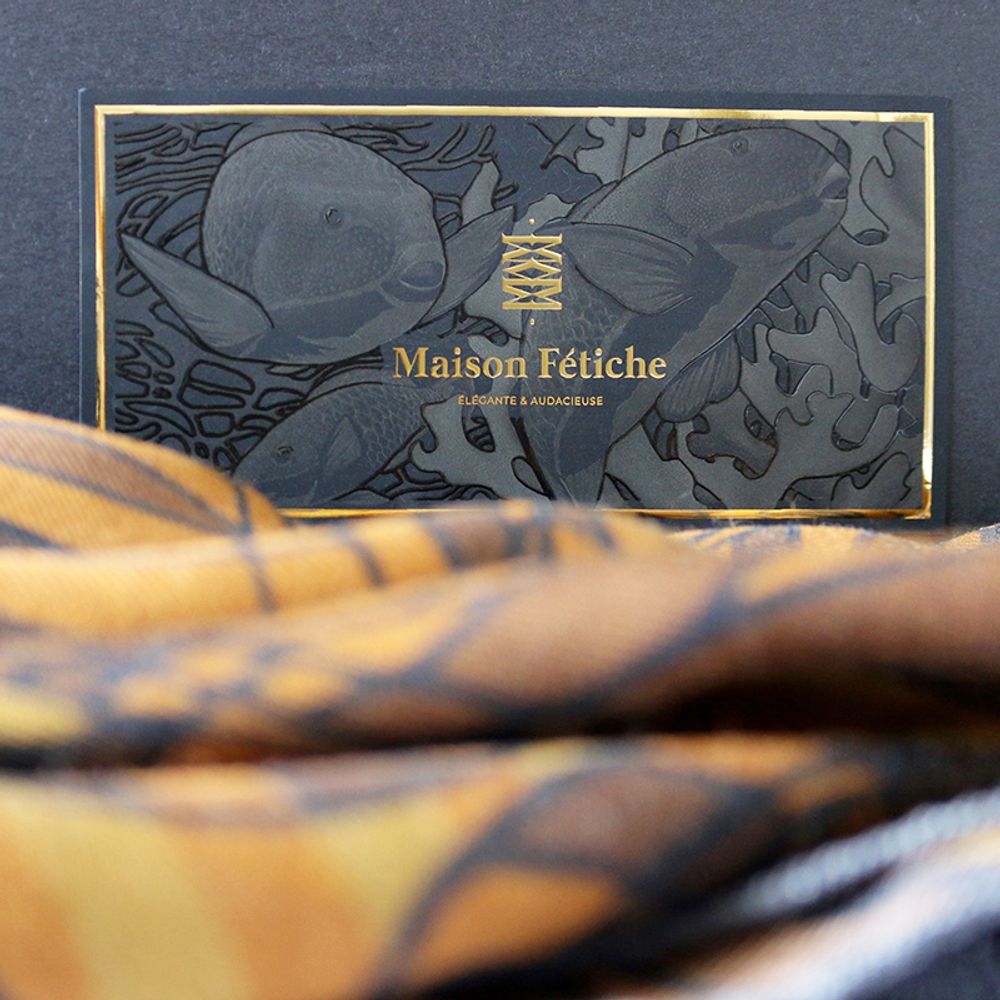 Apparel - Chèche L'élégant 185 x 70 Maison Fétiche - MAISON FÉTICHE