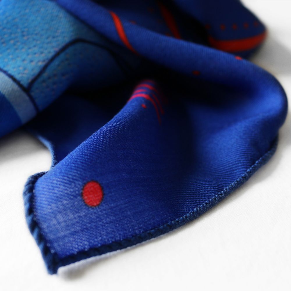 Scarves - Wool silk square 120 La Danse Electra Maison Fétiche - MAISON FÉTICHE