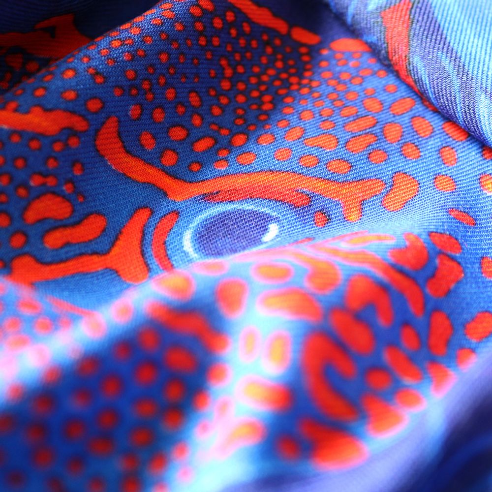 Scarves - Wool silk square 120 La Danse Electra Maison Fétiche - MAISON FÉTICHE