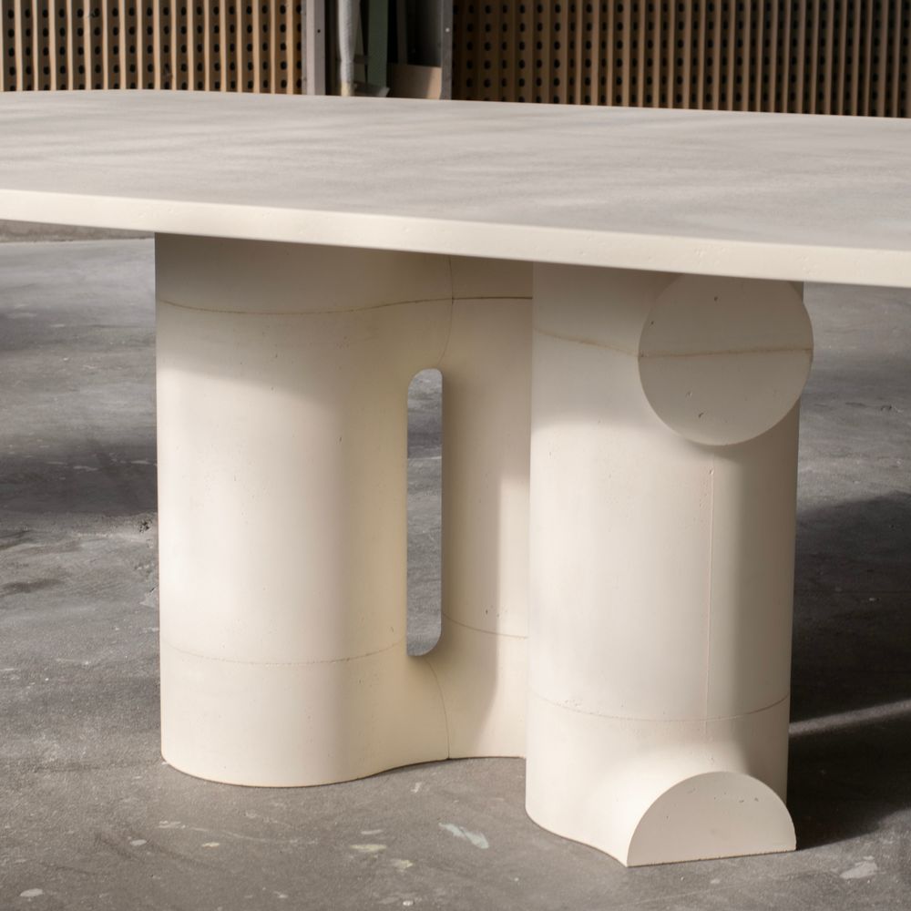 Dining Tables - Luo large table - (concrete) (sur-mesure) - MANUFACTURE XXI