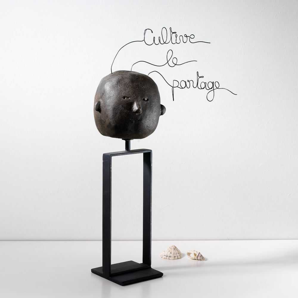Sculptures, statuettes and miniatures - Sculptures Thinking Heads x Beatrice Bruneteau - VALENTINE HERRENSCHMIDT