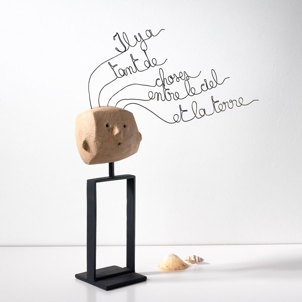 Sculptures, statuettes and miniatures - Sculptures Thinking Heads x Beatrice Bruneteau - VALENTINE HERRENSCHMIDT