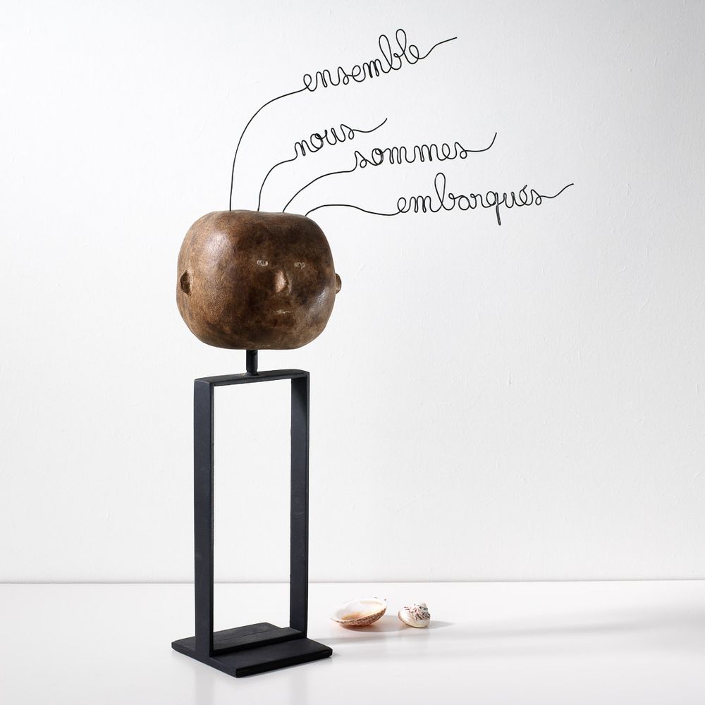 Sculptures, statuettes and miniatures - Sculptures Thinking Heads x Beatrice Bruneteau - VALENTINE HERRENSCHMIDT