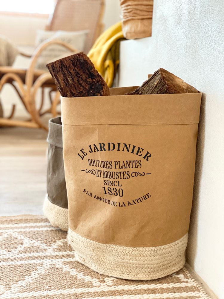 Coffrets et boîtes - Panier à Bois "Nature Durable" - ATELIER COSTÀ