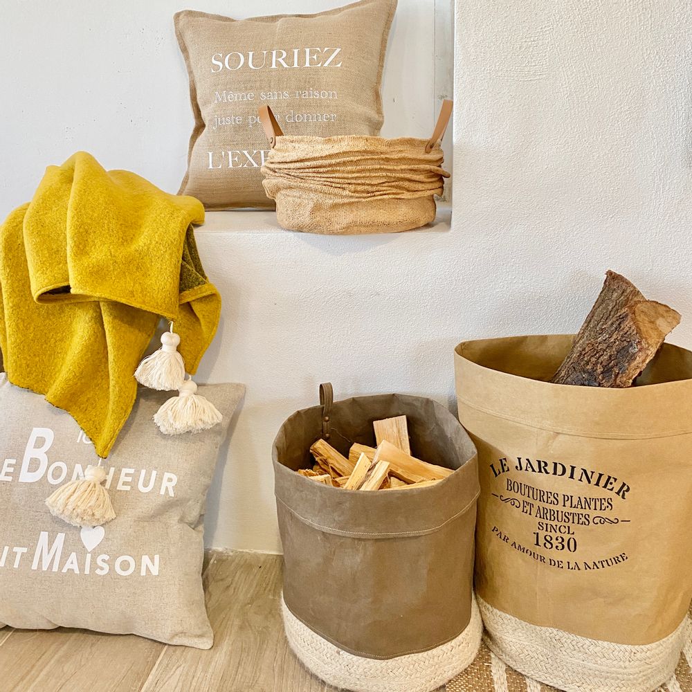 Coffrets et boîtes - Panier à Bois "Nature Durable" - ATELIER COSTÀ