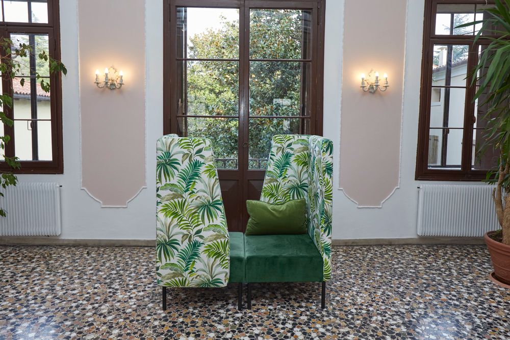 Office seating - BEG sofa with high back - REAL PIEL RP®