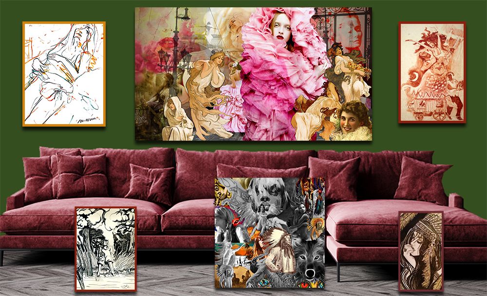 Fabric cushions - “SPIRIT” Limited Edition Edition - L'ATELIER D'ANGES HEUREUX