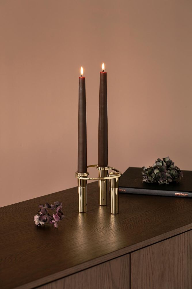 Objets personnalisables - LIND CURVE BOUGEOIRS MODULAIRES, GOLD - LIND DNA