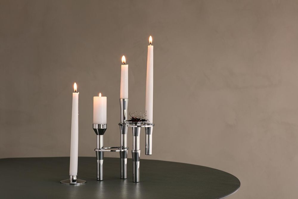 Objets personnalisables - LIND CURVE BOUGEOIRS MODULAIRES, CHROME - LIND DNA