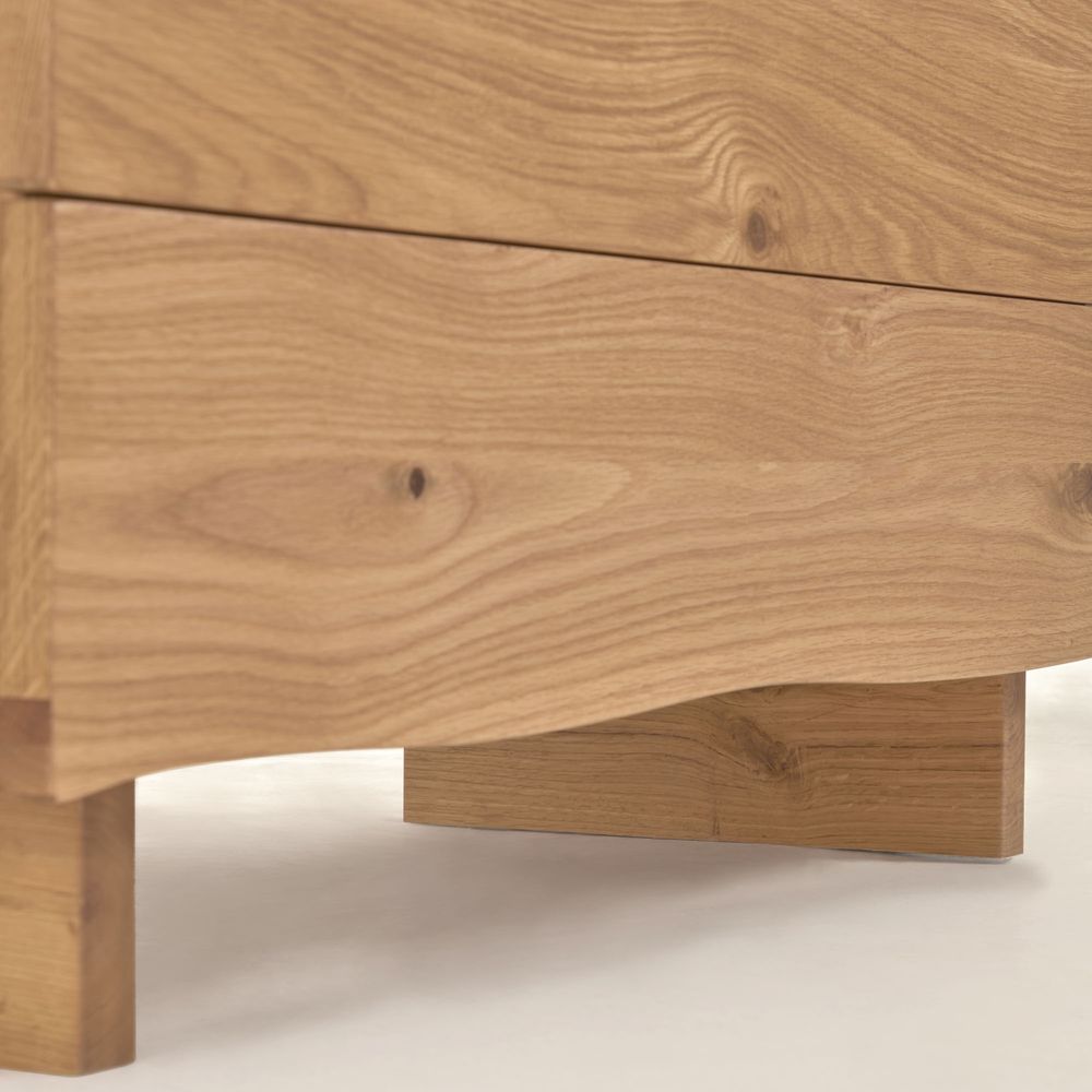 Commodes - Commode 3 tiroirs Rasha en contreplaqué de chêne finition naturelle 104 x 73 cm - KAVE HOME