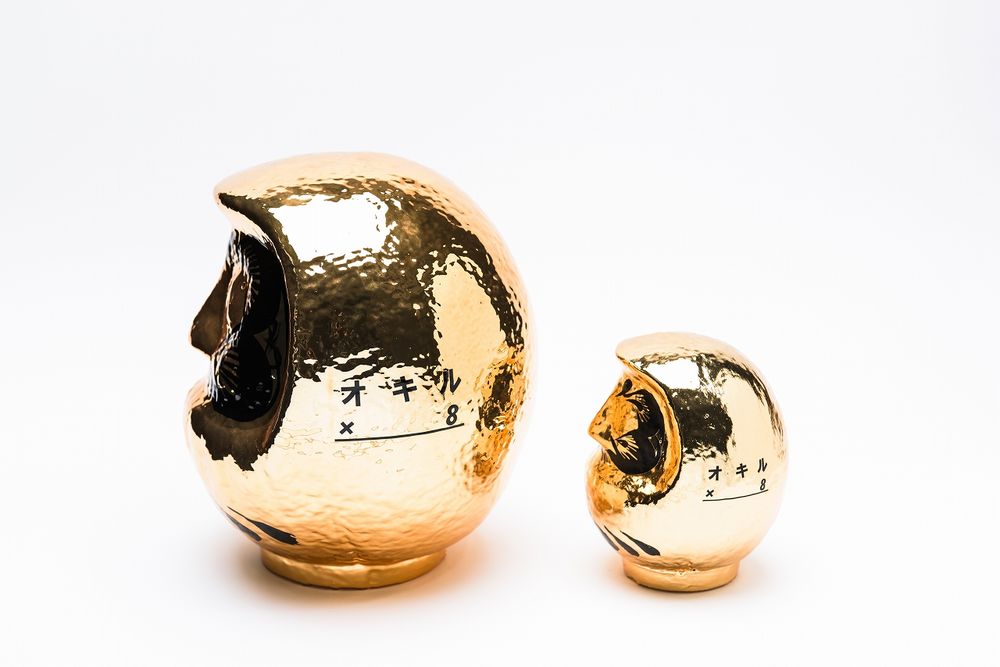 Other Christmas decorations - Premium Daruma - DESIGNER’S DARUMA « TOMBER SEPT FOIS, SE RELEVER HUIT »