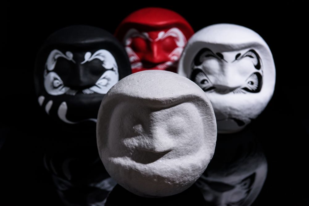 Other Christmas decorations - Premium Daruma - DESIGNER’S DARUMA « TOMBER SEPT FOIS, SE RELEVER HUIT »