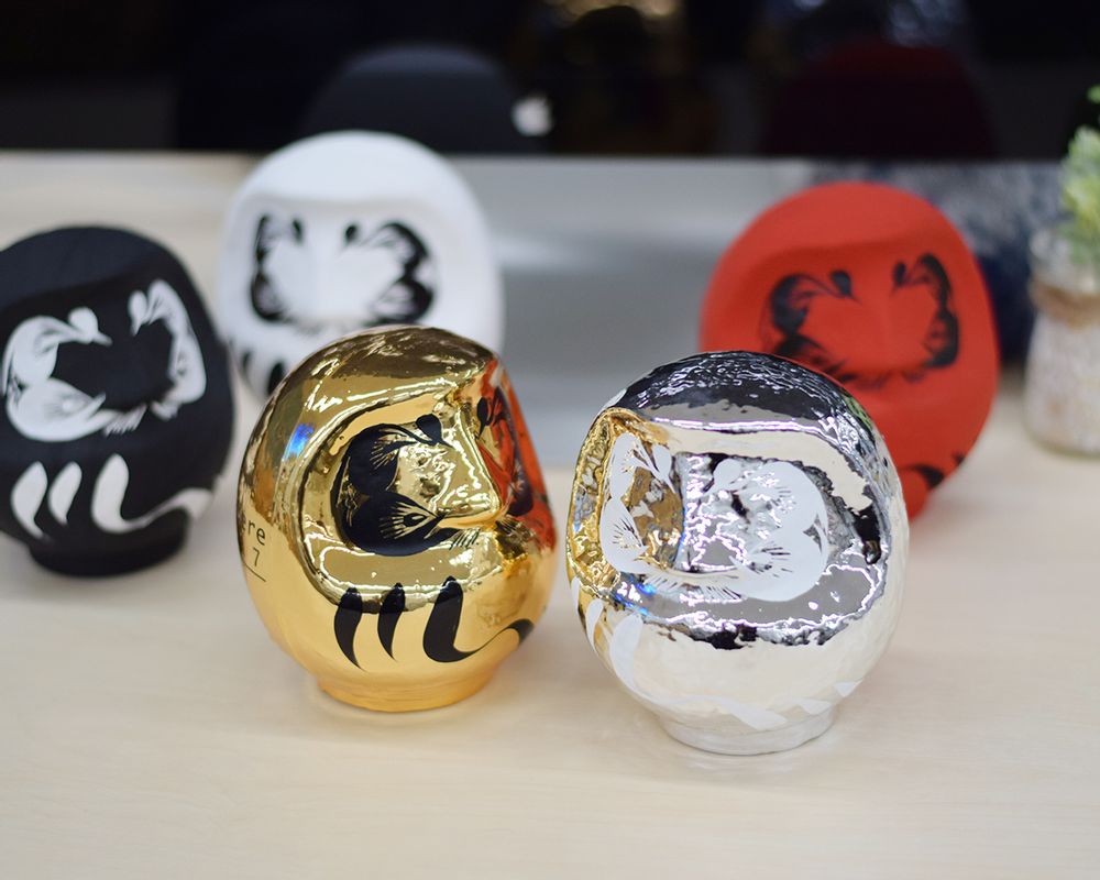 Other Christmas decorations - Premium Daruma - DESIGNER’S DARUMA « TOMBER SEPT FOIS, SE RELEVER HUIT »