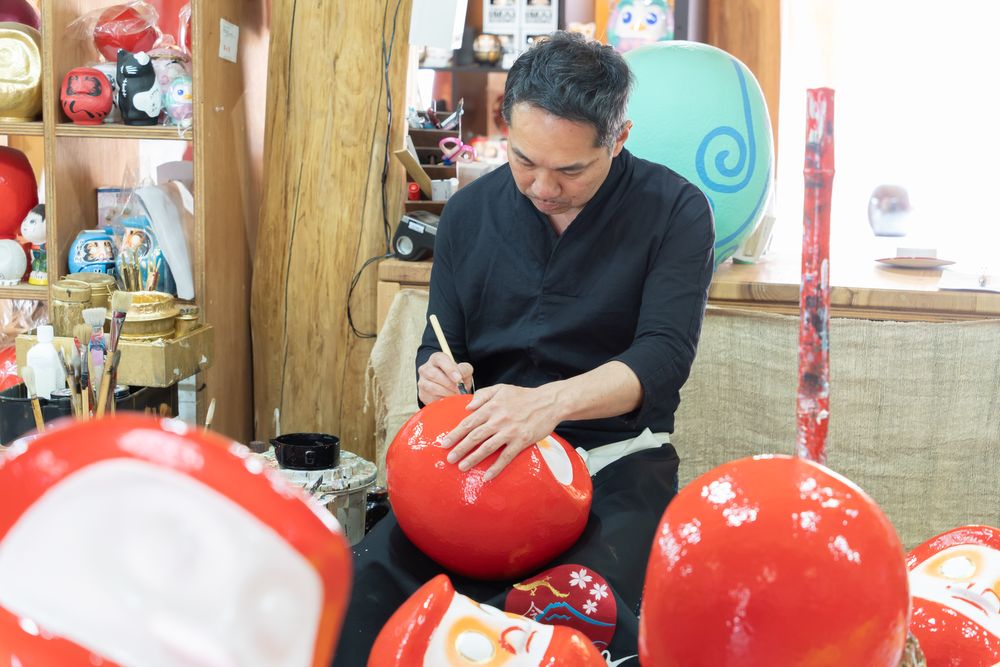 Other Christmas decorations - Premium Daruma - DESIGNER’S DARUMA « TOMBER SEPT FOIS, SE RELEVER HUIT »