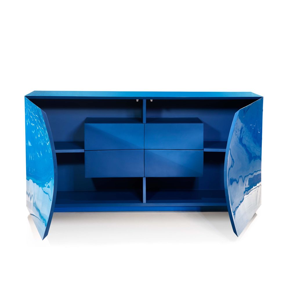 Sideboards - Kaizen Credenza Blue - SCARLET SPLENDOUR