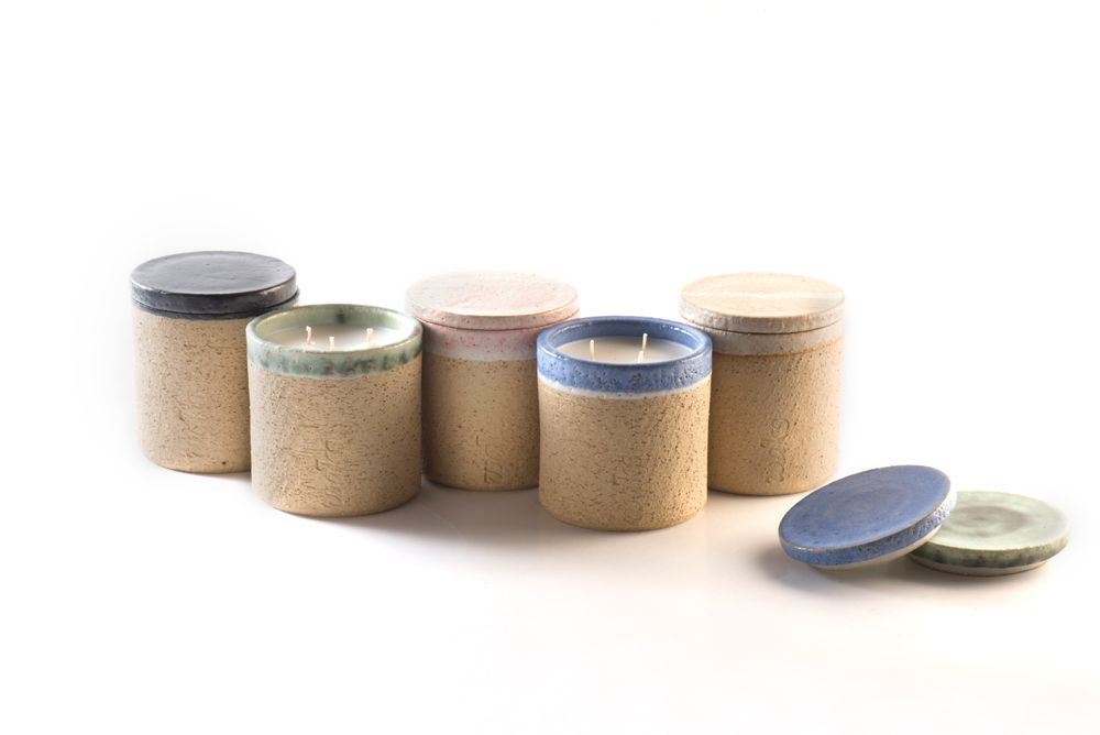 Hotel bedrooms - Stoneware Natural Scented Candles - WAKS CANDLES