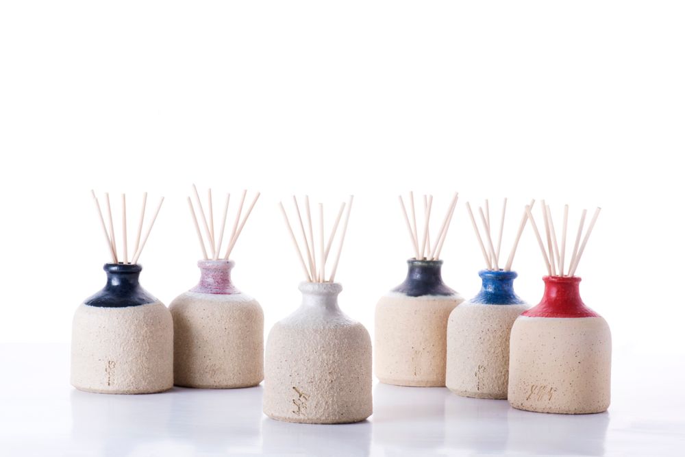 Spa - Diffuseurs en rognes en Stoneware Nature - WAKS CANDLES