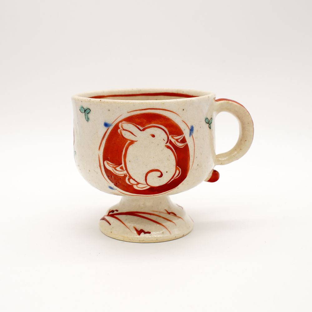 Tea and coffee accessories - Mug painted red - ONENESS