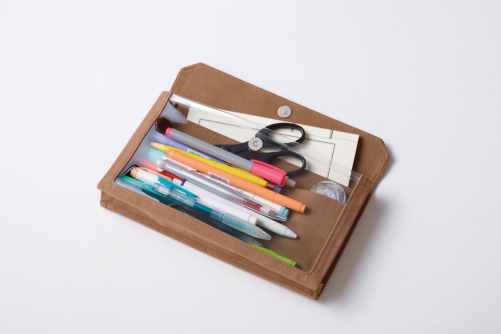 Papeterie bureau - ÉTUI À STYLOS ET PORTE-DOCUMENTS FLATTY WORKS - KING JIM
