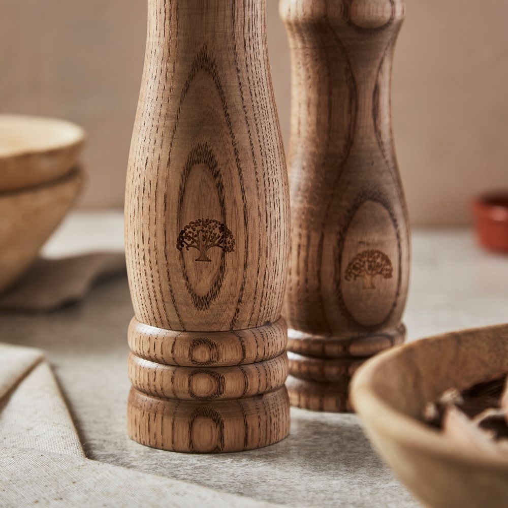 Spice grinders - Barbary & Oak Hoxton Ash Wood Salt & Pepper Mills - RKW LTD - BARBARY & OAK