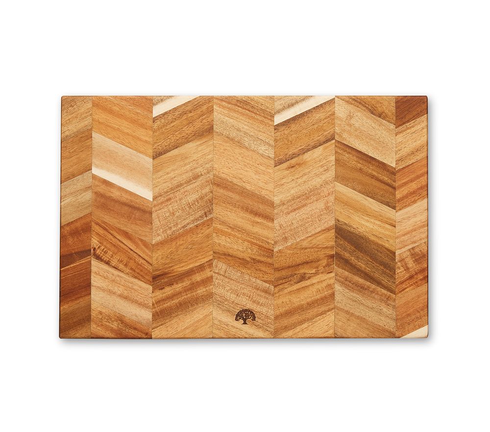 Couverts & ustensiles de cuisine - Planche à découper rectangulaire Barbary & Oak Chevron Acacia - RKW LTD - BARBARY & OAK