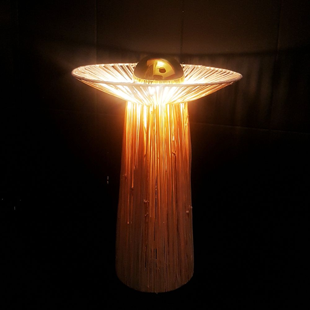 Design objects - SOLARIS Raffia collection table lamp - ESPRIT MATIERES