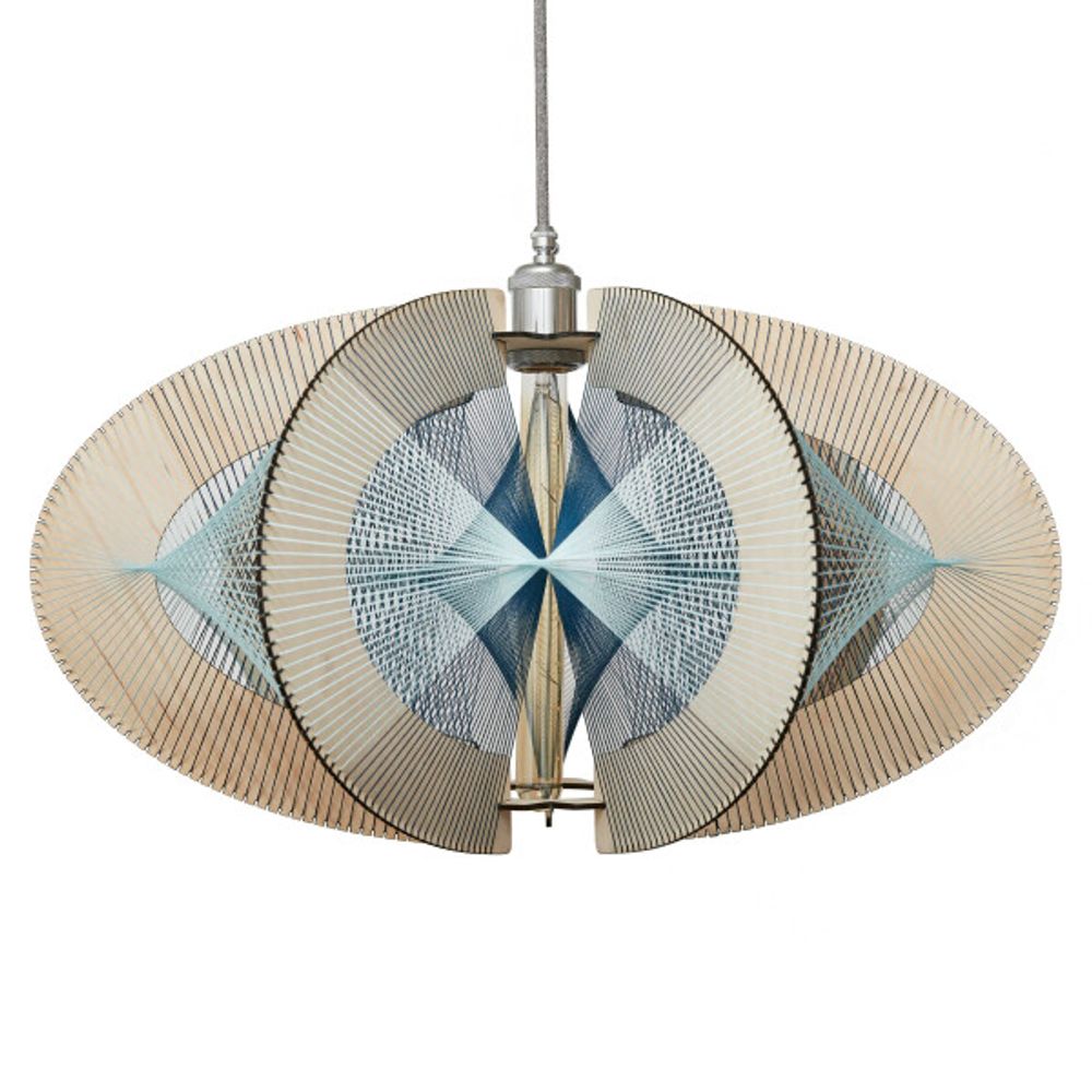 Hanging lights - Ainava L natural wood - L'ATELIER DES CREATEURS