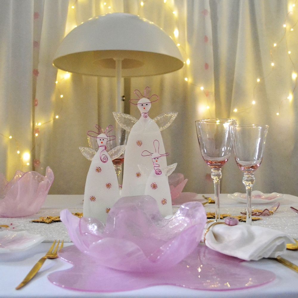 Verre d'art - LA VIE EN ROSE - ANDRETTO DESIGN