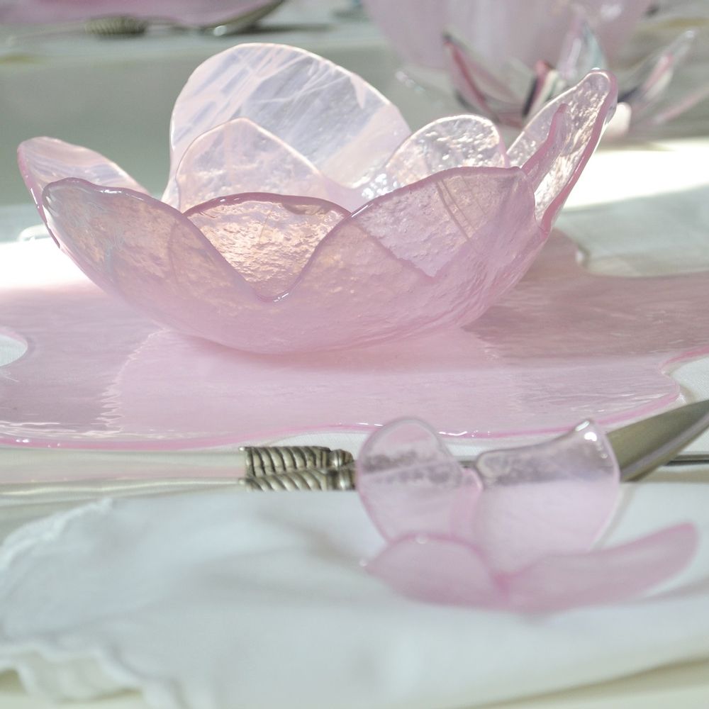 Verre d'art - LA VIE EN ROSE - ANDRETTO DESIGN