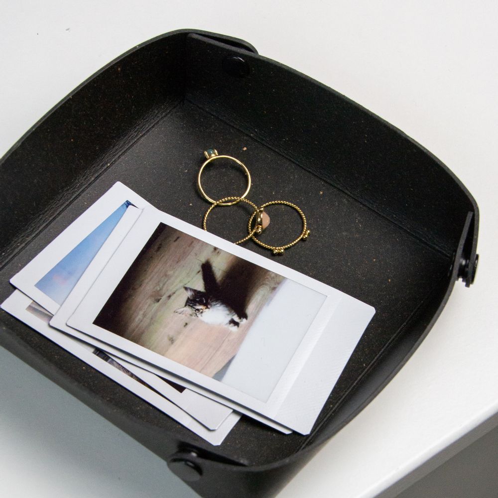 Caskets and boxes - Storage Box S, M, L - Recycled Leather - Made in France - MAISON ORIGIN