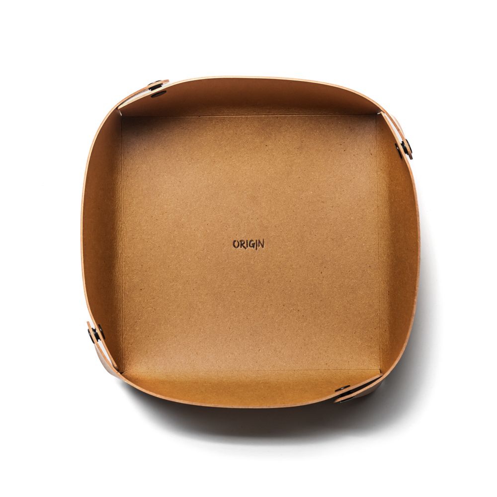 Caskets and boxes - Storage Box S, M, L - Recycled Leather - Made in France - MAISON ORIGIN