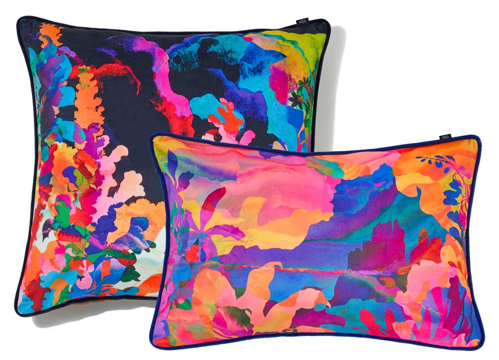 Fabric cushions - Pastoral Velvet Cushion - AMÉLIE CHOQUET
