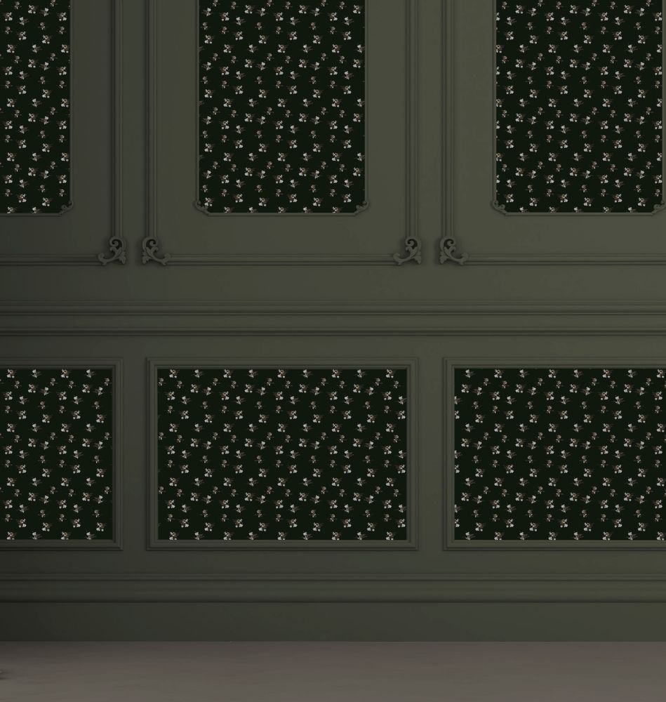 Wallpaper - Le Roi Huppé Quadri Vert - SIMONE ET MARCEL