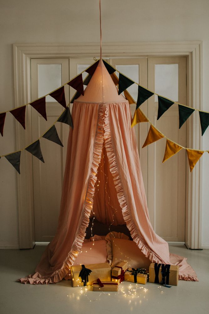 Decorative objects - Canopy with Frills Pink - BETTY'S HOME