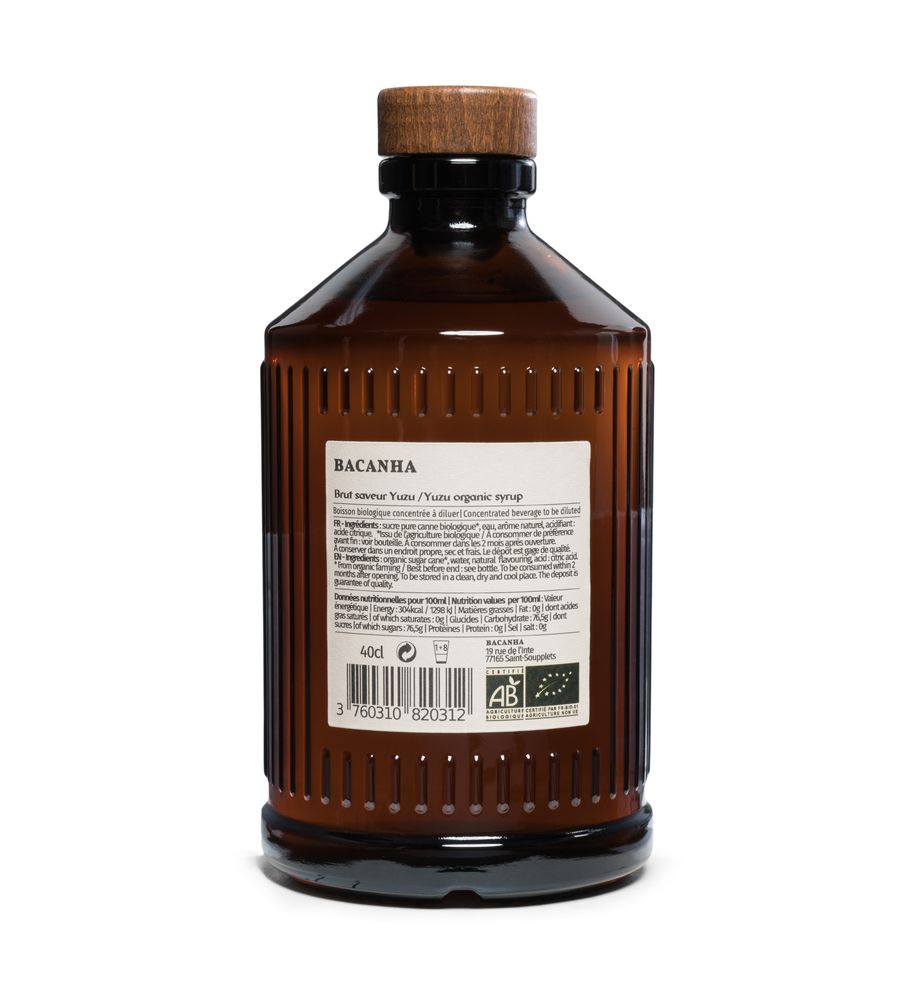 Objets de décoration - Sirop Yuzu Brut - Biologique - 400ml - BACANHA