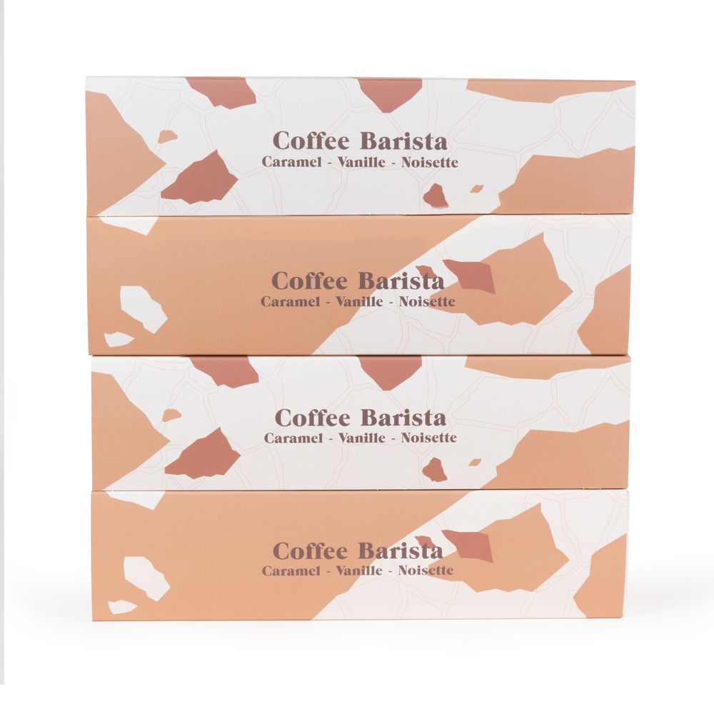 Objets de décoration - Coffret Coffee Barista - 3 Sirops Brut : Caramel, Vanille, Noisette - 3x400 ml - BACANHA