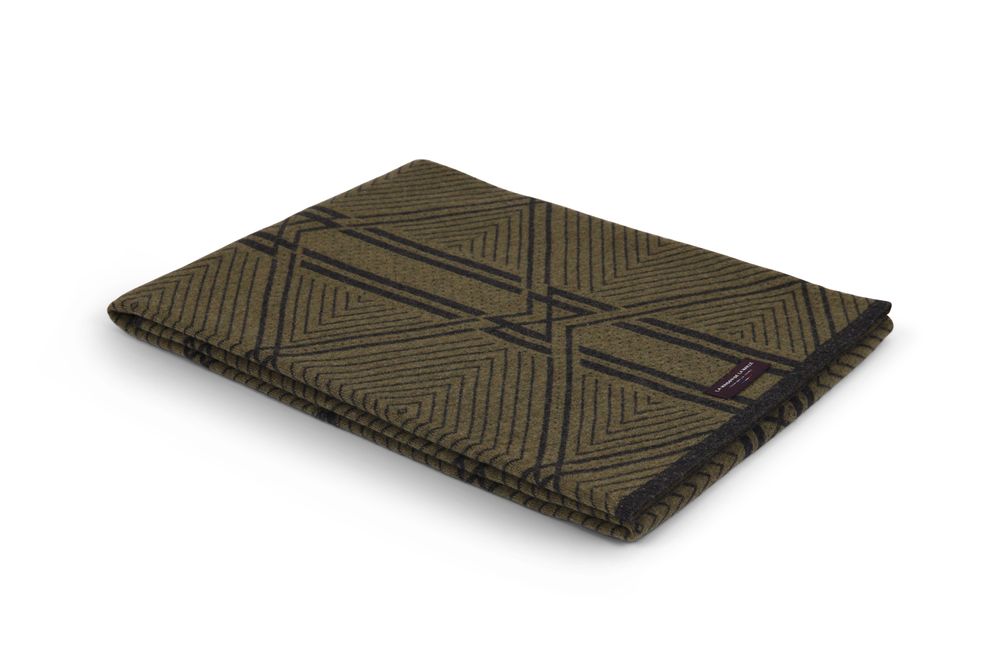 Plaids - Le Plaid Signature Recyclé - Vert de gris / Minerai - LA MAISON DE LA MAILLE