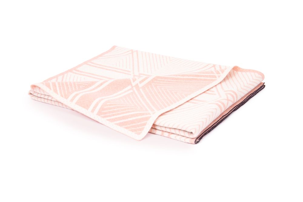 Plaids - Le Plaid Signature Recyclé - Ecru / Colchique - LA MAISON DE LA MAILLE