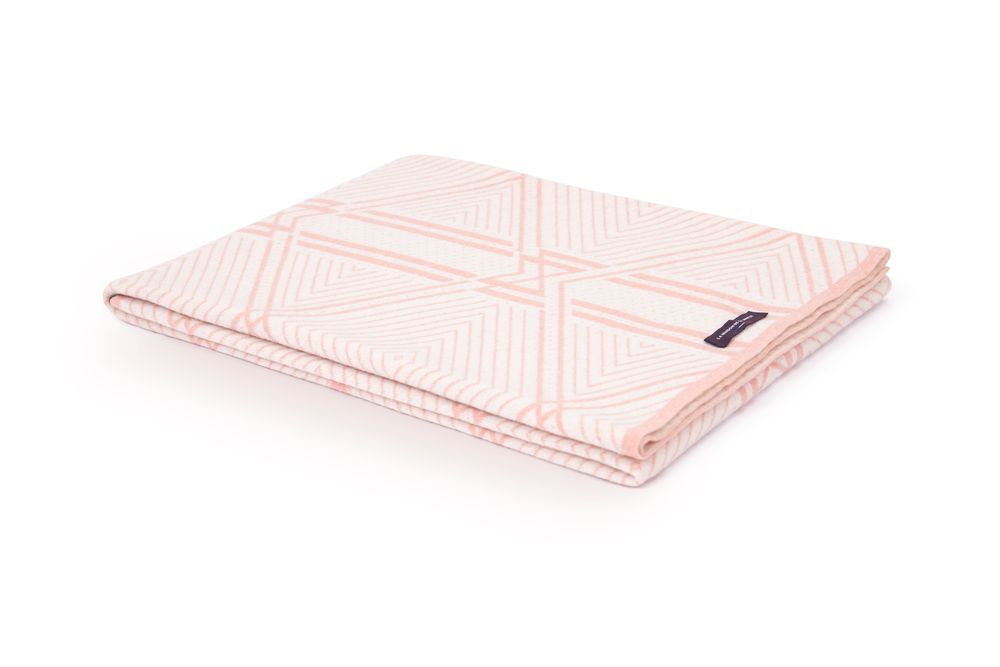 Plaids - Le Plaid Signature Recyclé - Ecru / Colchique - LA MAISON DE LA MAILLE