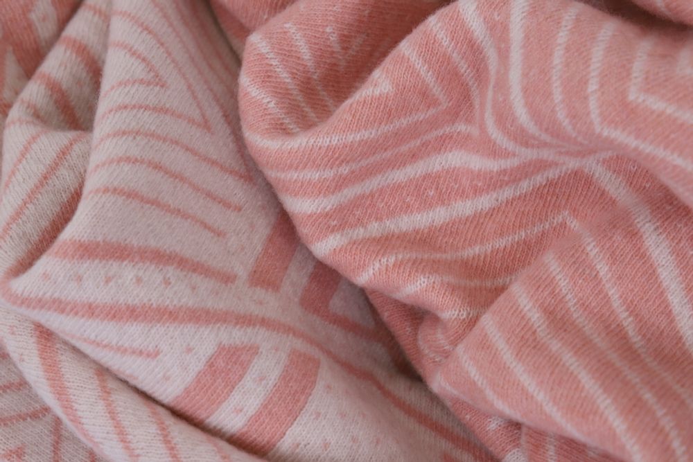 Plaids - Le Plaid Signature Recyclé - Ecru / Colchique - LA MAISON DE LA MAILLE