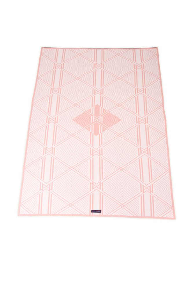 Plaids - Le Plaid Signature Recyclé - Ecru / Colchique - LA MAISON DE LA MAILLE