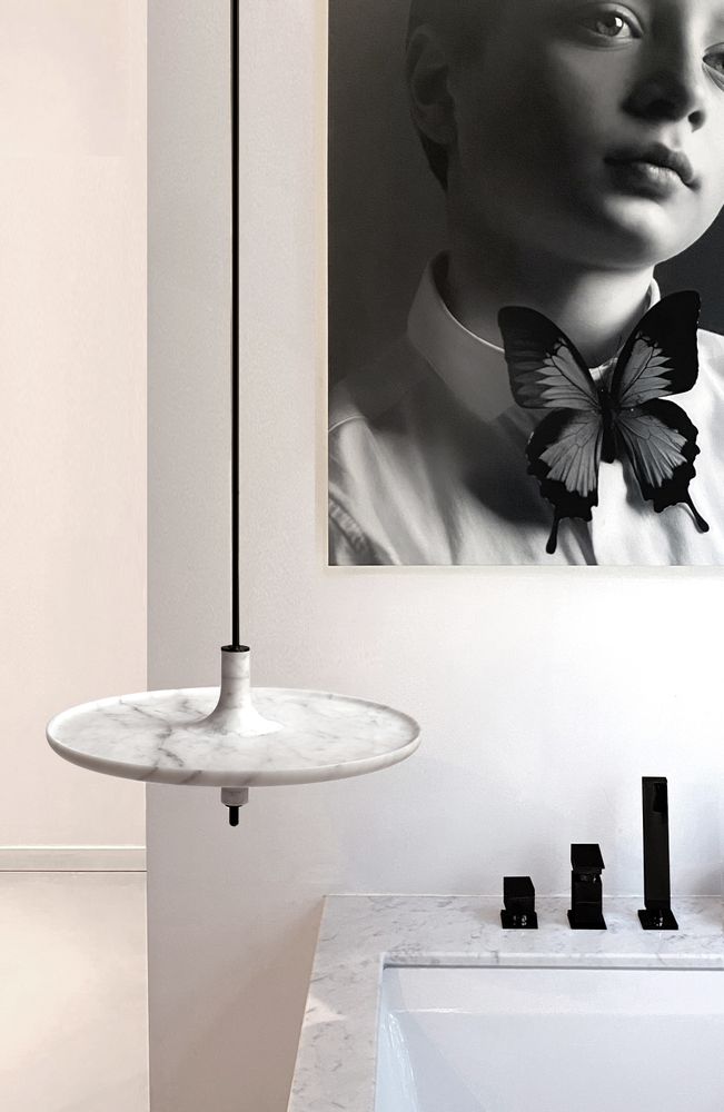 Shelves - Spinning top shelf TOUPY - Carrara white marble - MADEMOISELLE JO