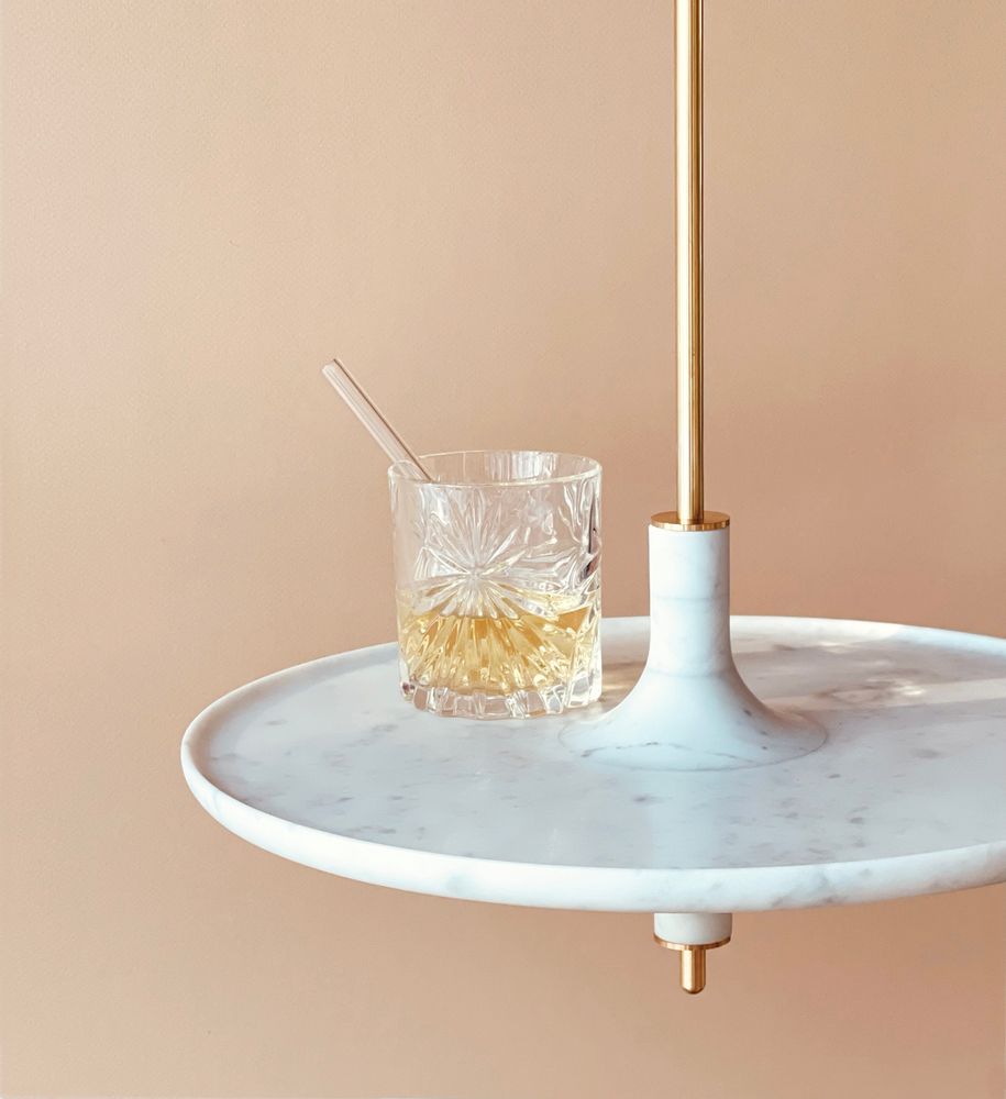 Shelves - Spinning top shelf TOUPY - Carrara white marble - MADEMOISELLE JO