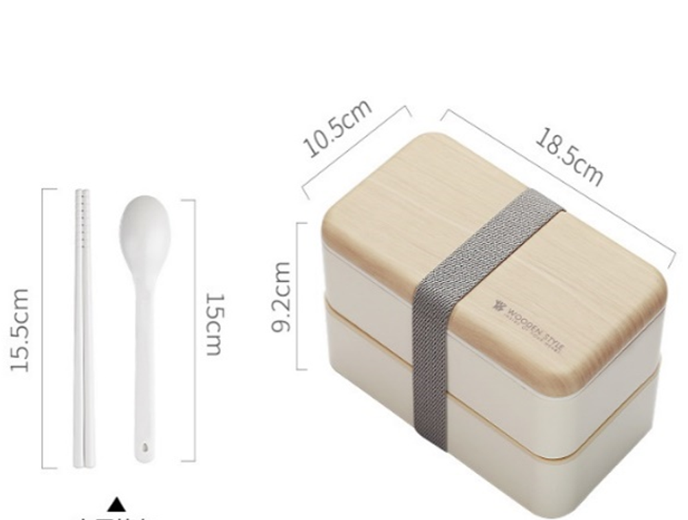 Food storage - Bentos Two Tier with Carry Bag - Lunch Box - KELYS- LUXYS
