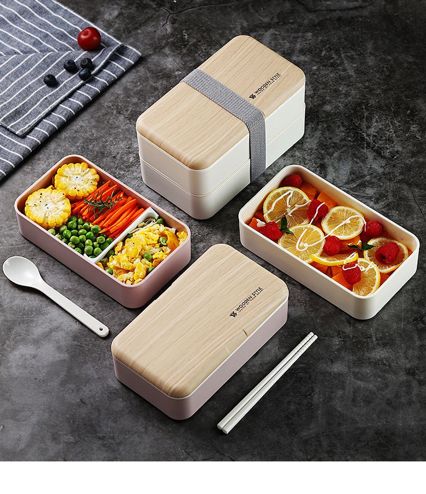 Food storage - Bentos Two Tier with Carry Bag - Lunch Box - KELYS- LUXYS