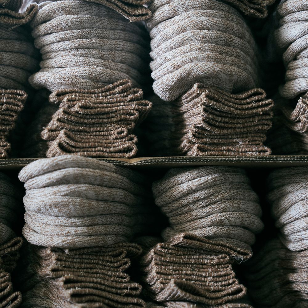 Chaussettes - CHAUSSETTES JAPONAISES À POILS DE COTON BIOLOGIQUE - YAHAE