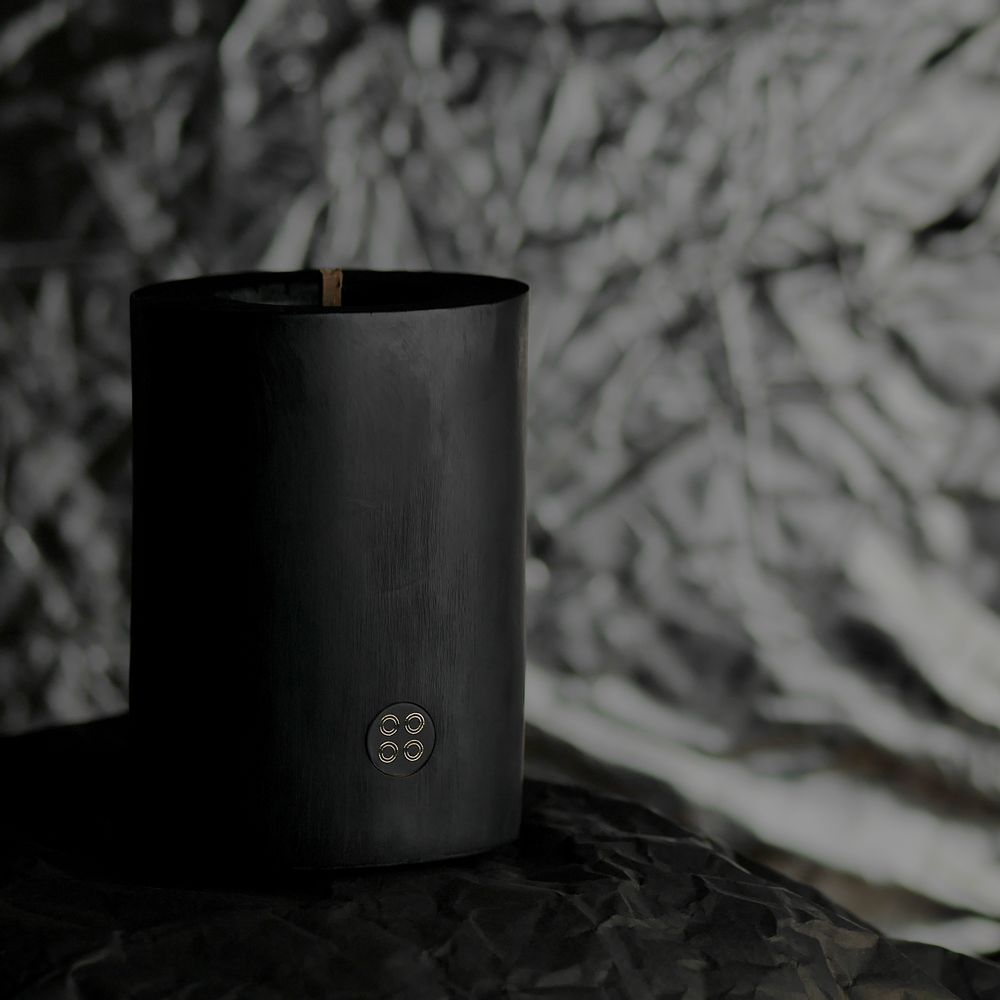 Design objects - VETIVER OCCULTATION | Indoor candle in burnt wood, beeswax and natural oils - WOOD MOOD