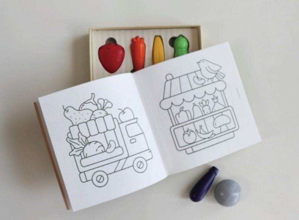 Toys - [GOOBER] CRAYON_FARM 8COLOR - DESIGN KOREA