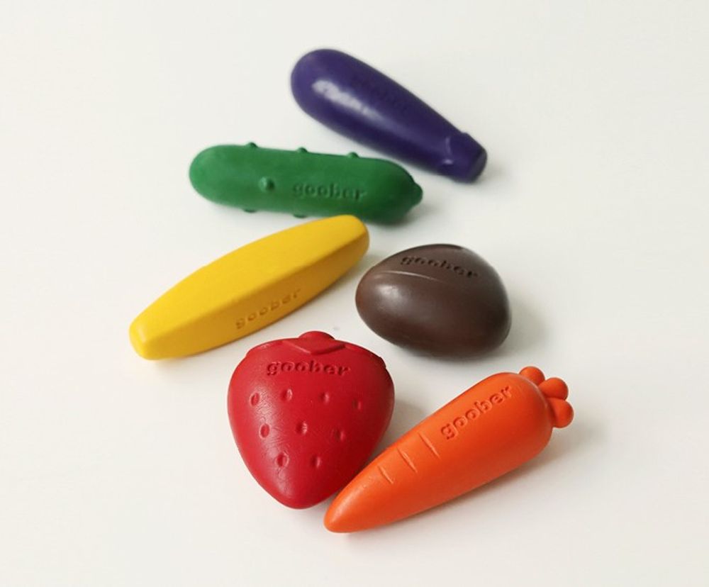 Toys - [GOOBER] CRAYON_FARM 6COLOR - DESIGN KOREA